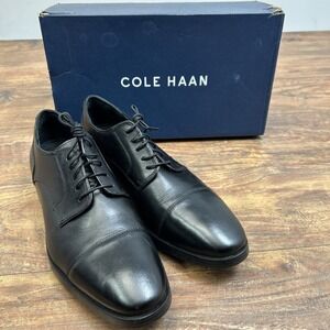Cole Haan Original Jay Grand Cap Oxford Dress Shoes Black C23770 Size 10 w/ Box